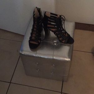 Tie Up open heel sandal